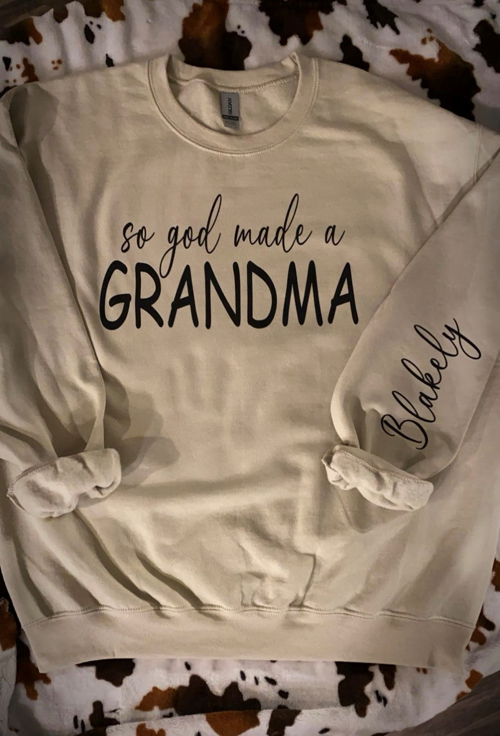so god made a GRANDMA (personalized)