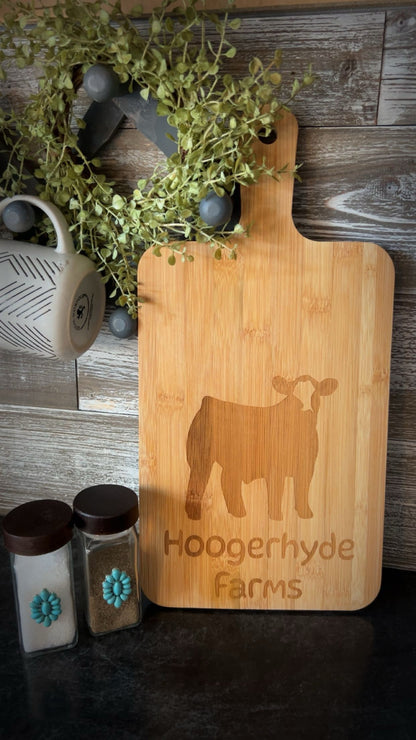 Laser Engraved Personalized Cutting Board
