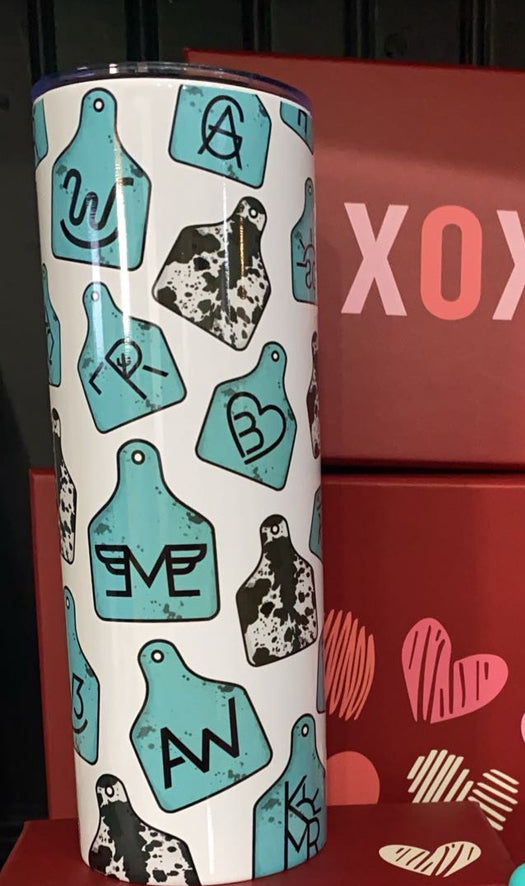 COW EAR TAG tumbler