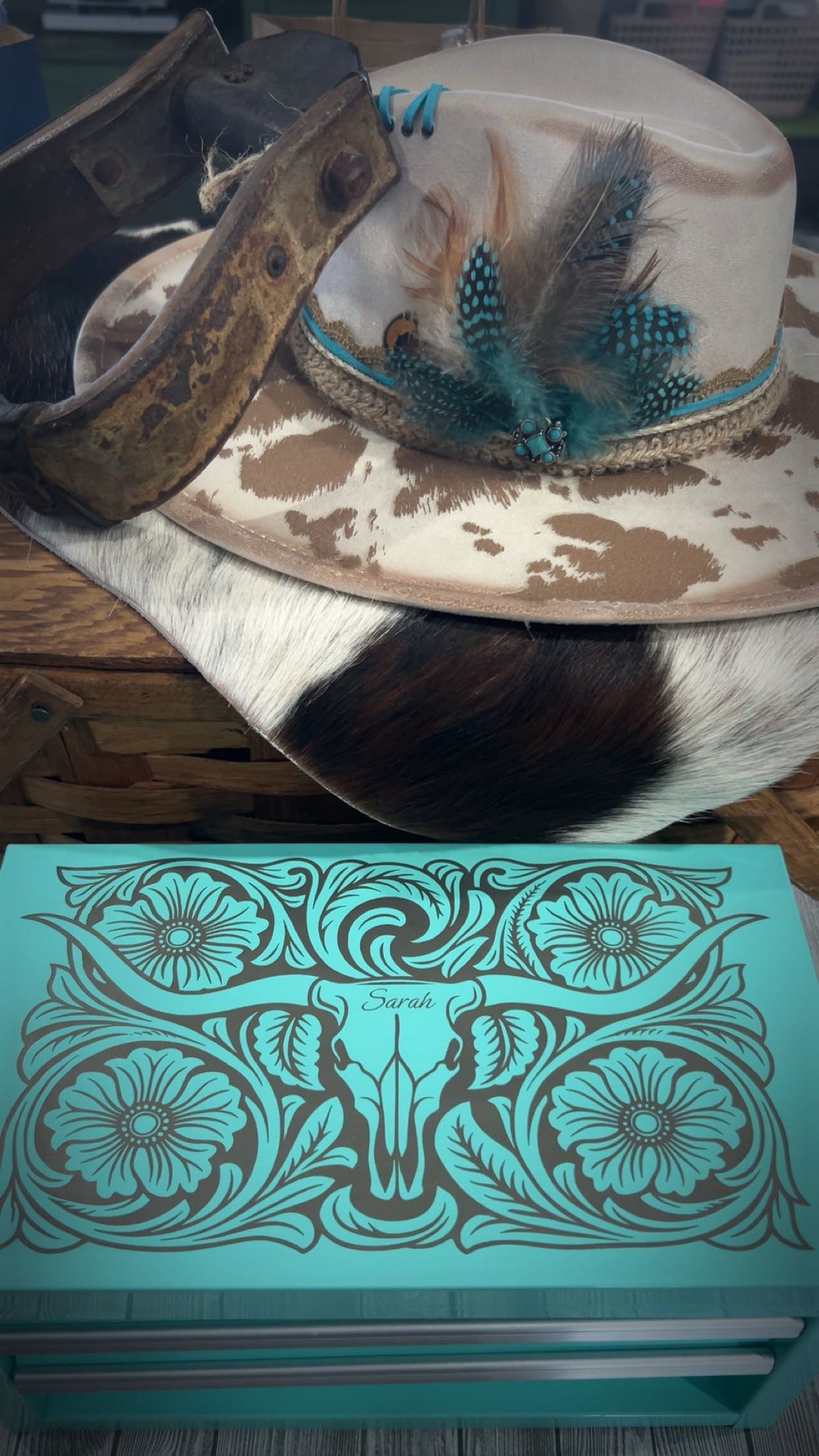 Laser Engraved Metal Tool Box / Personalized - Standard