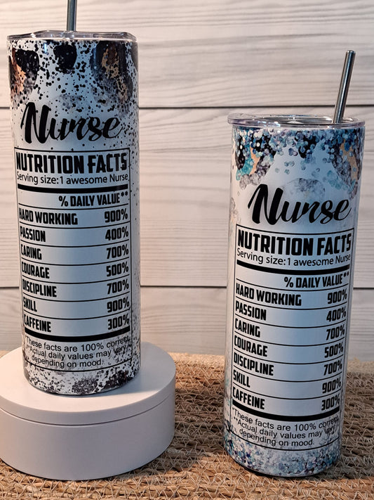 20 oz Tumbler Nurse Facts