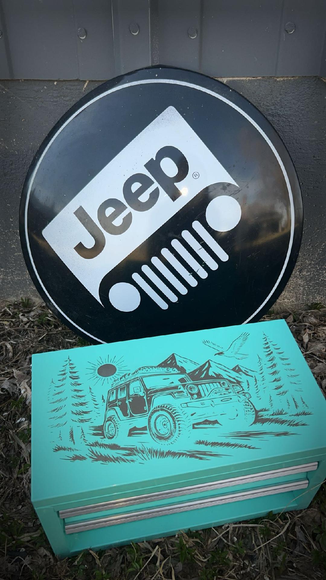 Laser Engraved Metal Tool Box / Personalized - JEEP Country