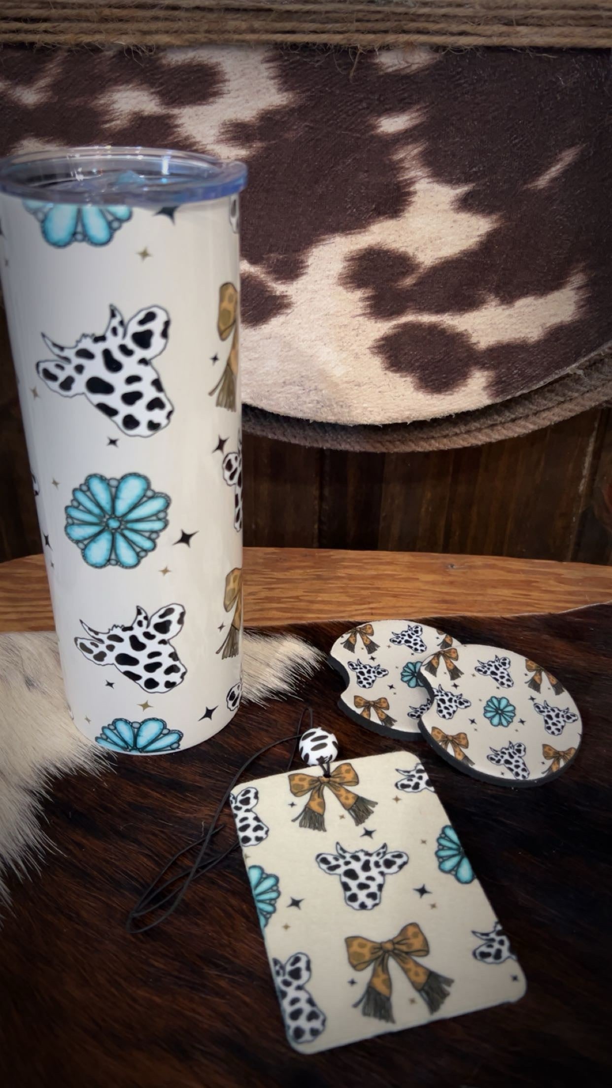 Cow - Ribbon Tumbler Package (all 3 pcs)